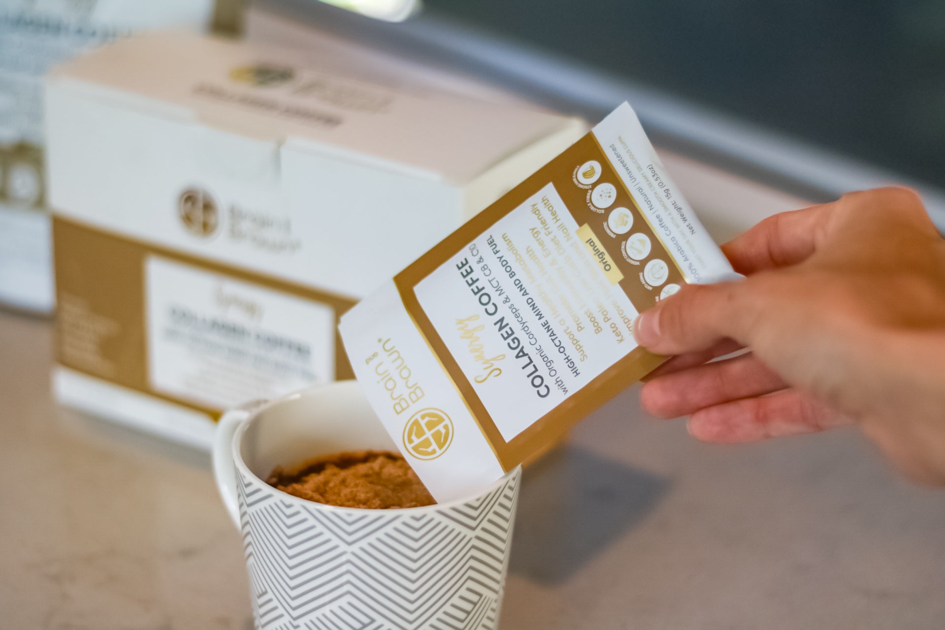 Collagen Coffee w/ Organic Cordyceps & MCT C8 & C10, 20 servings