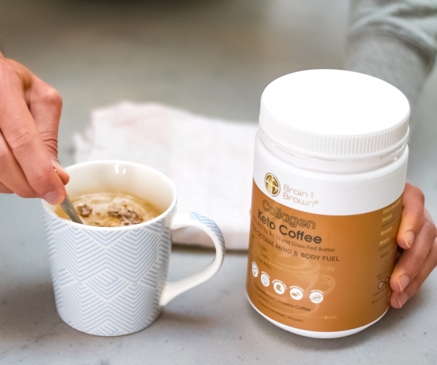 Collagen Keto Coffee - with MCT C8 & C10 and Grass-Fed Butter 20 servings