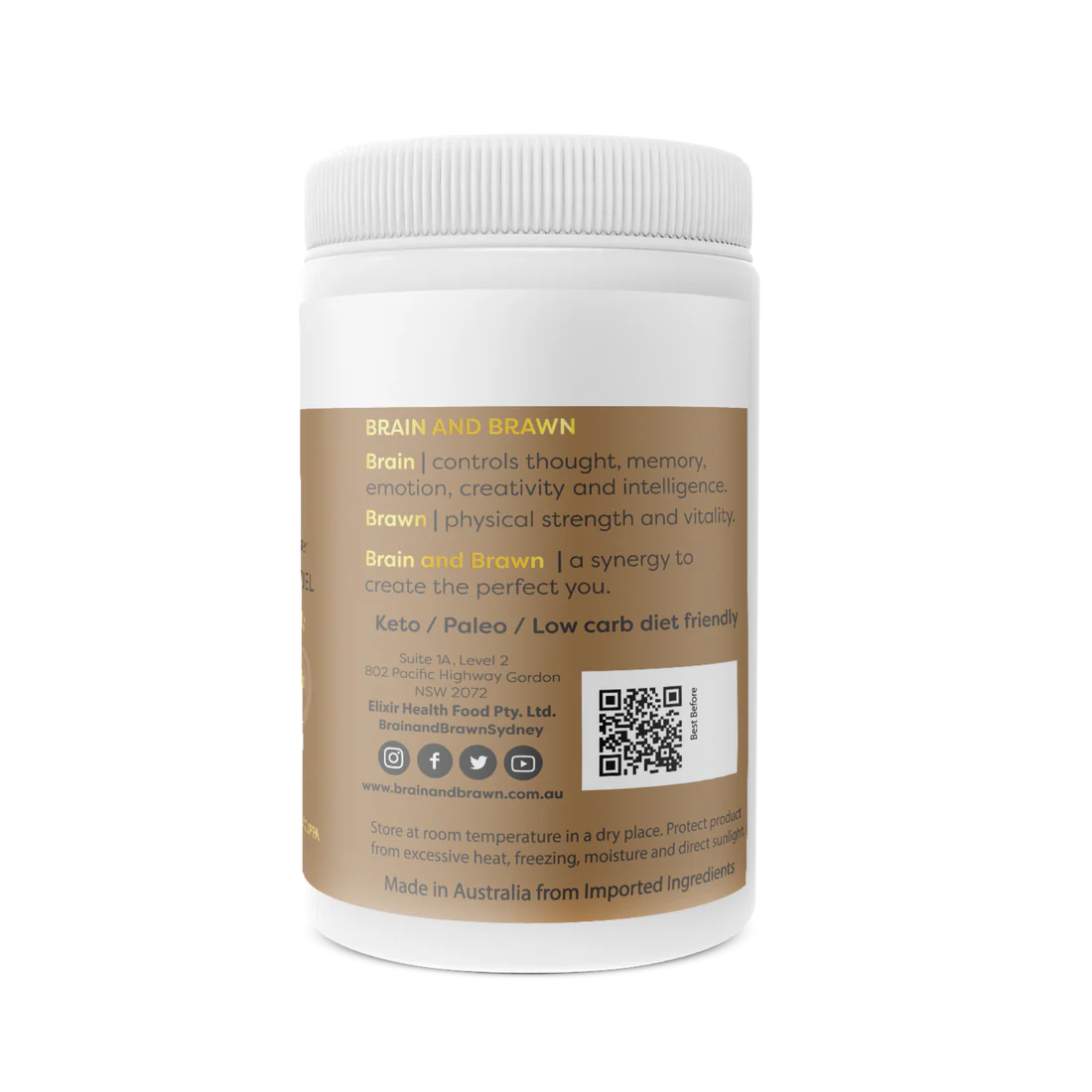 Collagen Keto Coffee - with MCT C8 & C10 and Grass-Fed Butter 20 servings