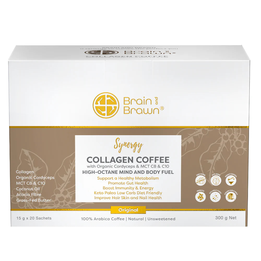 Collagen Coffee w/ Organic Cordyceps & MCT C8 & C10, 20 servings