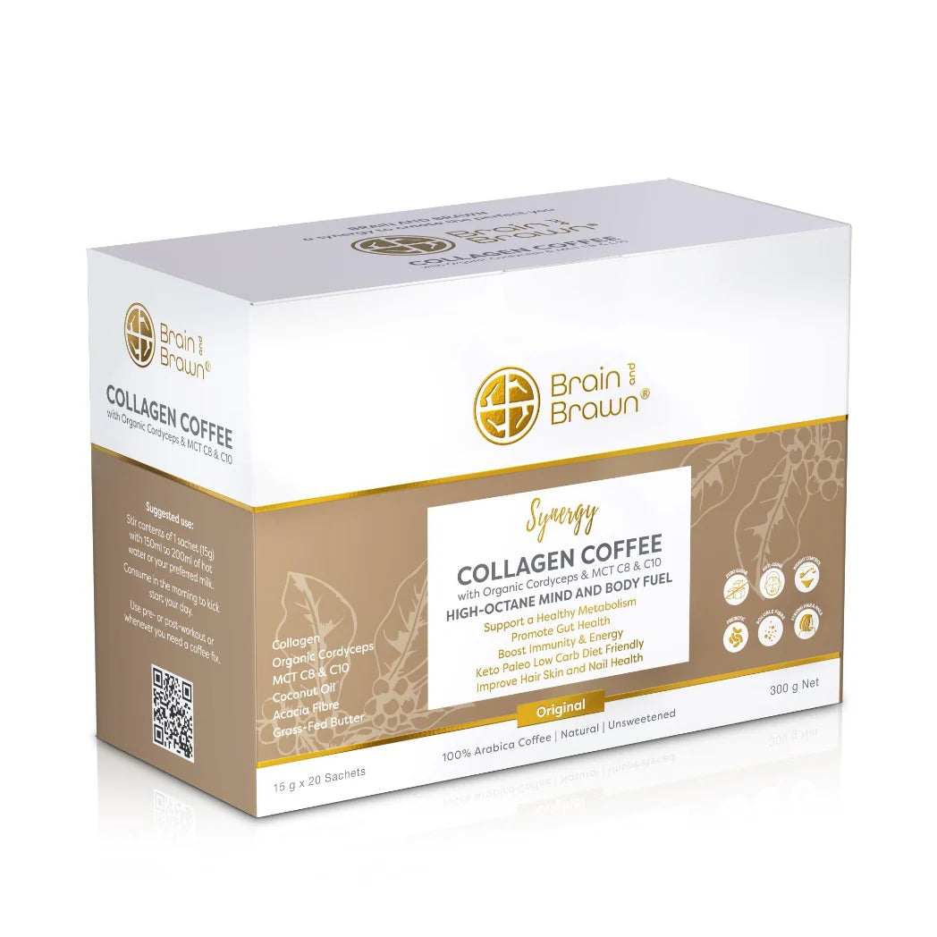 Collagen Coffee w/ Organic Cordyceps & MCT C8 & C10, 20 servings
