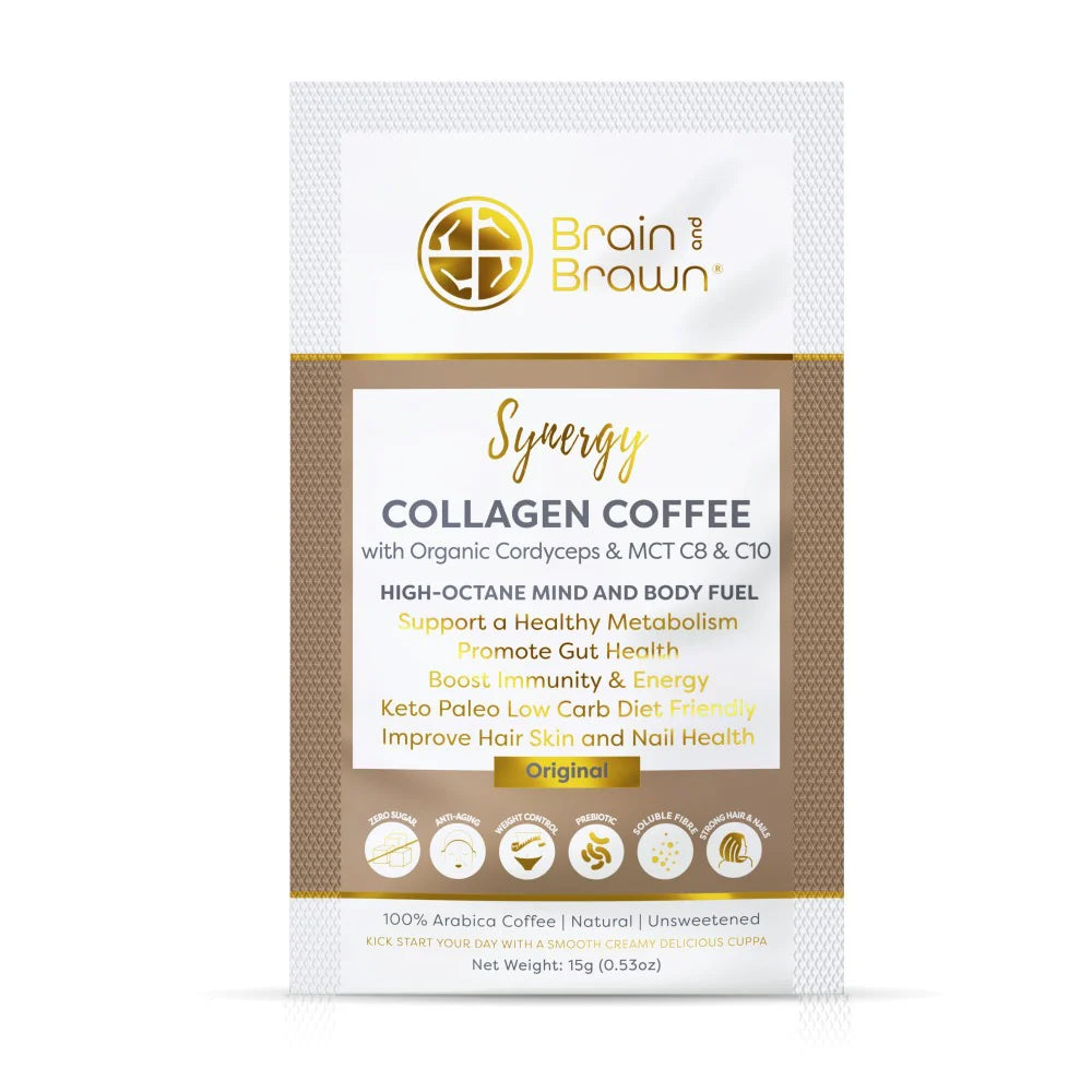 Collagen Coffee w/ Organic Cordyceps & MCT C8 & C10, 20 servings